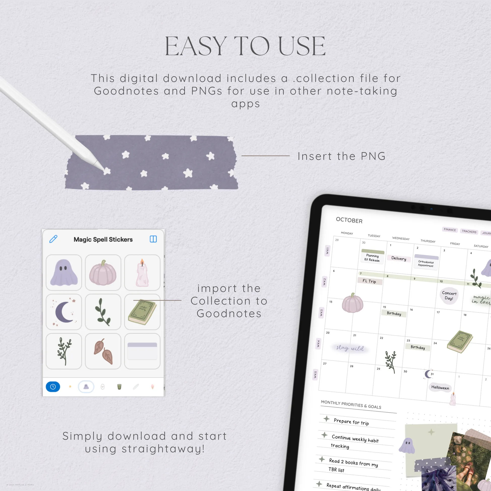 Magic Spell Digital Deco Stickers - Image 4