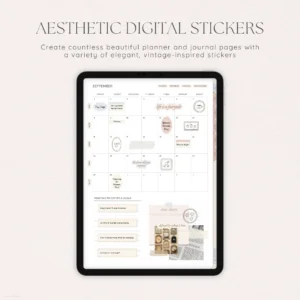 Vintage Diary Digital Deco Stickers - Image 2