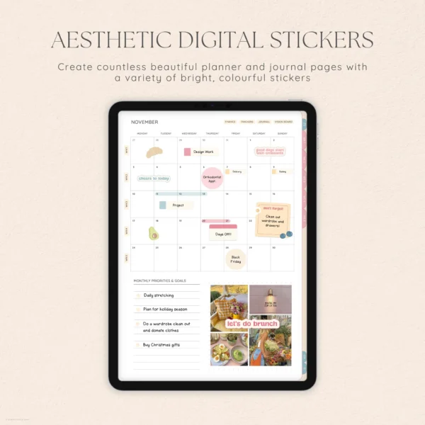 Brunch Club Digital Deco Stickers