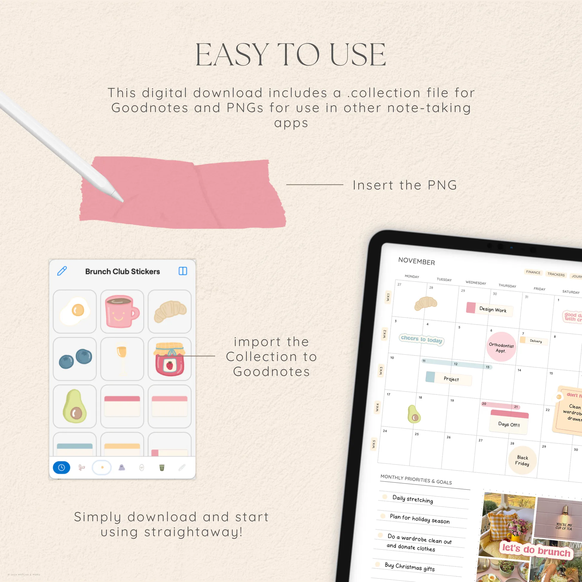 Brunch Club Digital Deco Stickers - Image 4